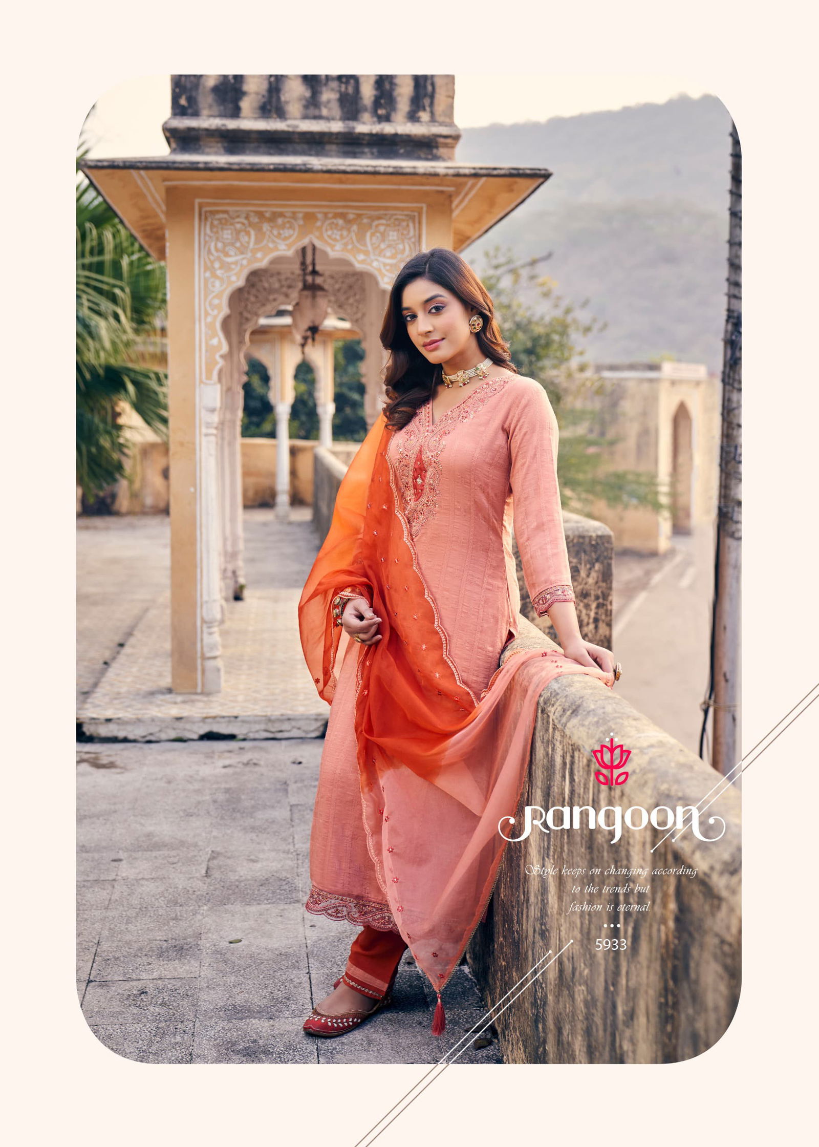 Palvi By Rangoon Viscose Kurti With Bottom Dupatta Wholesale In India